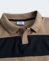 Calven Kleen Men’s Branded Cotton PQ Shirt in Brown